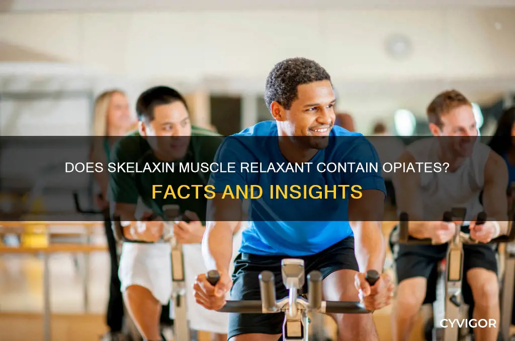 do muscle relaxant skelaxin contain opiates