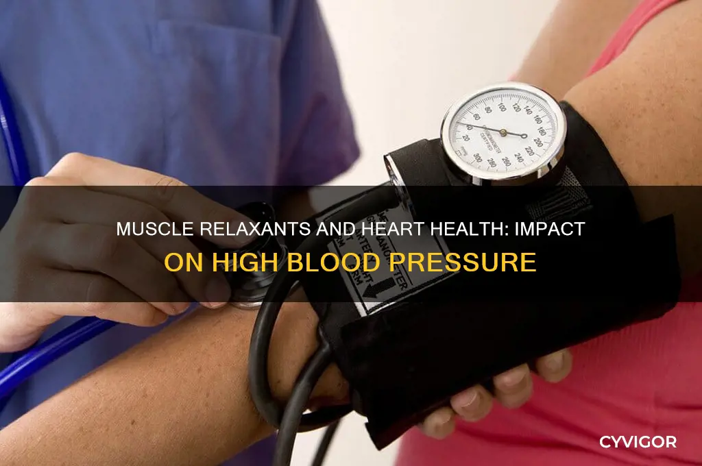 do muscle relaxants affect heart high blood pressure