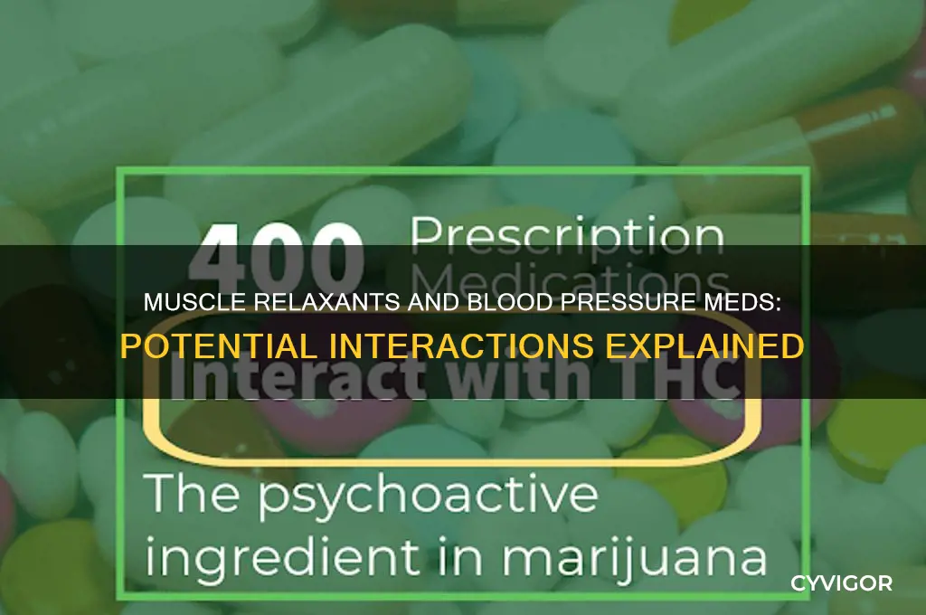 do muscle relaxants interfere with blood pressure medication