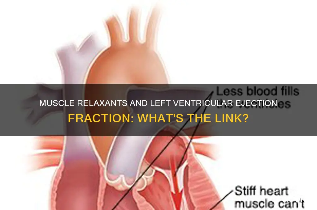 do muscle relaxants reduce left ventricular ejection fraction