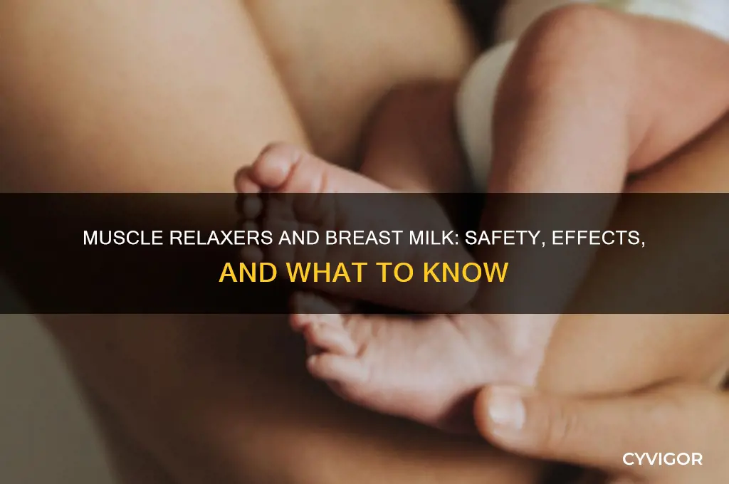 do muscle relaxers affect breast milk