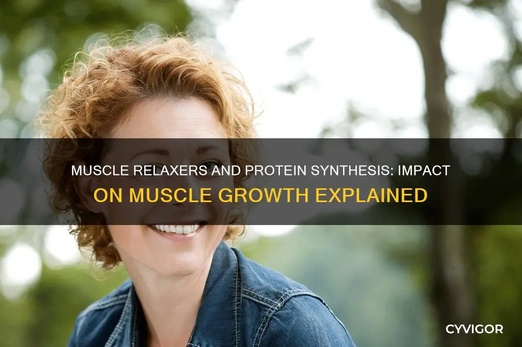 do muscle relaxers affect protein synthesis