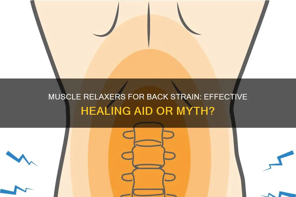 do muscle relaxers aid in healing back strain