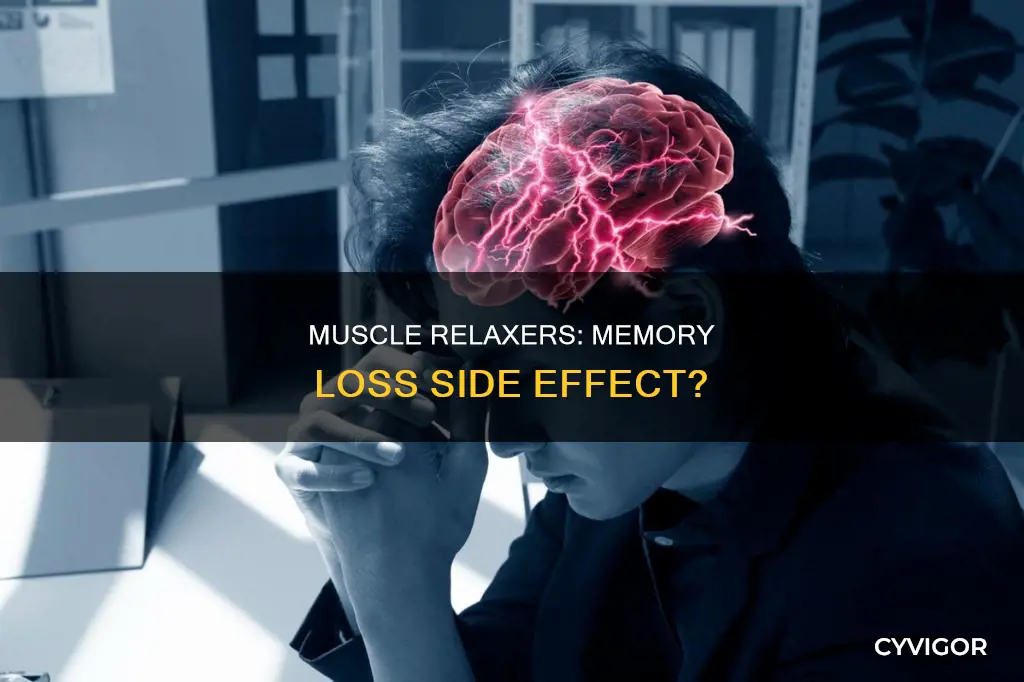 do muscle relaxers cause memory loss