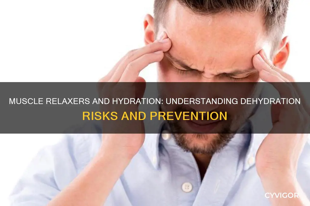 do muscle relaxers dehydrate you
