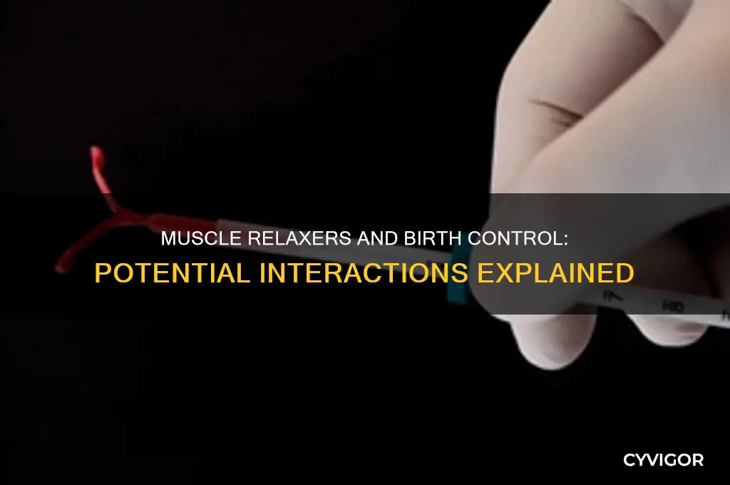 do muscle relaxers interfere with birth control