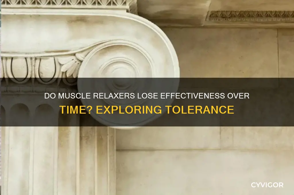 do muscle relaxers lose effectiveness