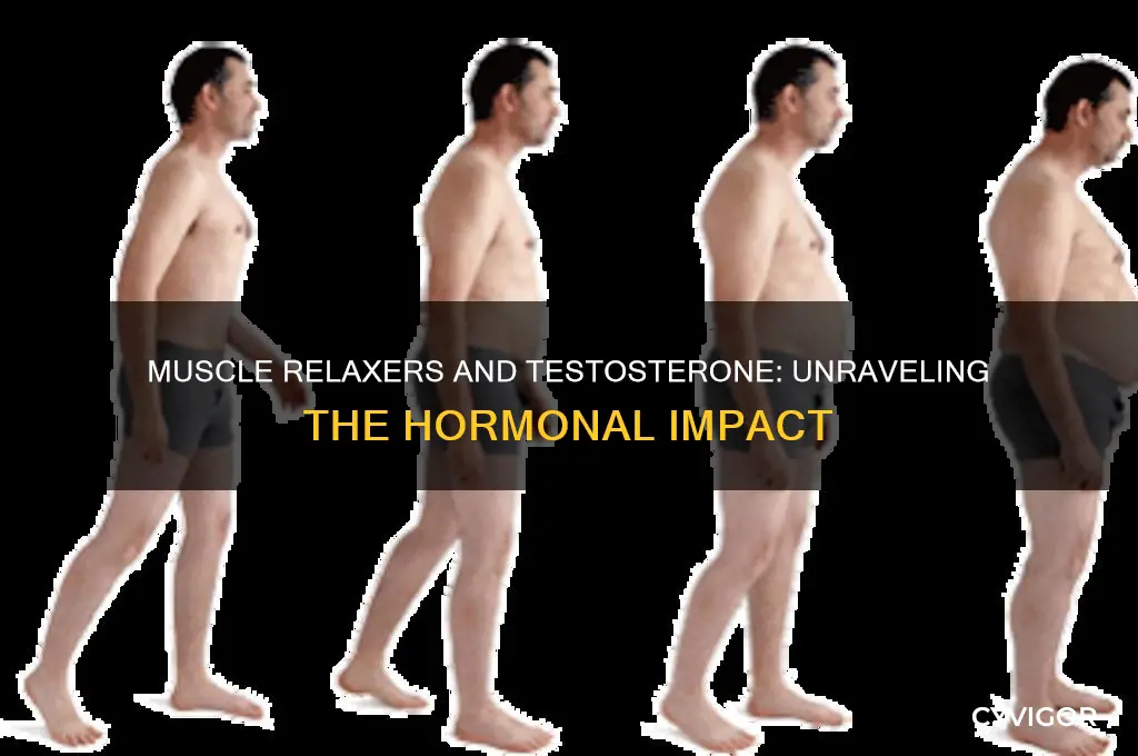 do muscle relaxers lower testosterone