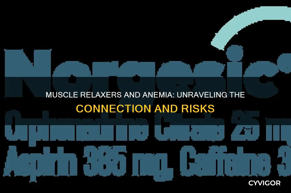 do muscle relaxers make you anemicnt