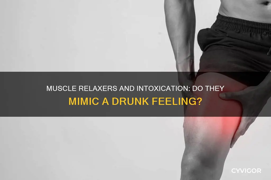 do muscle relaxers make you feel drunk