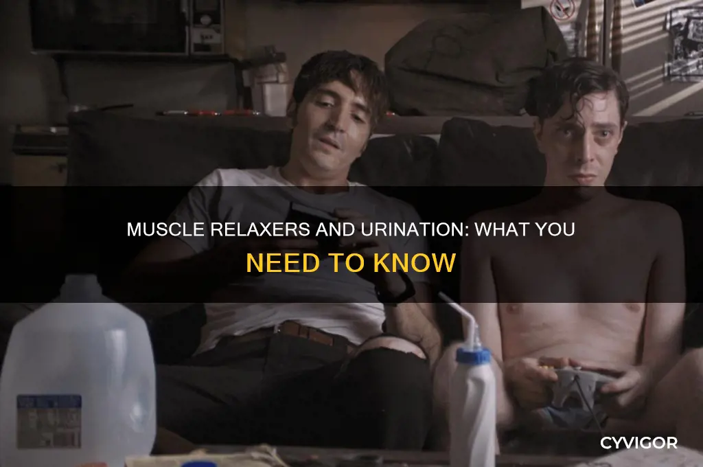 do muscle relaxers make you pee