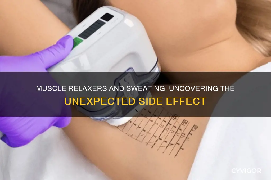 do muscle relaxers make you sweat