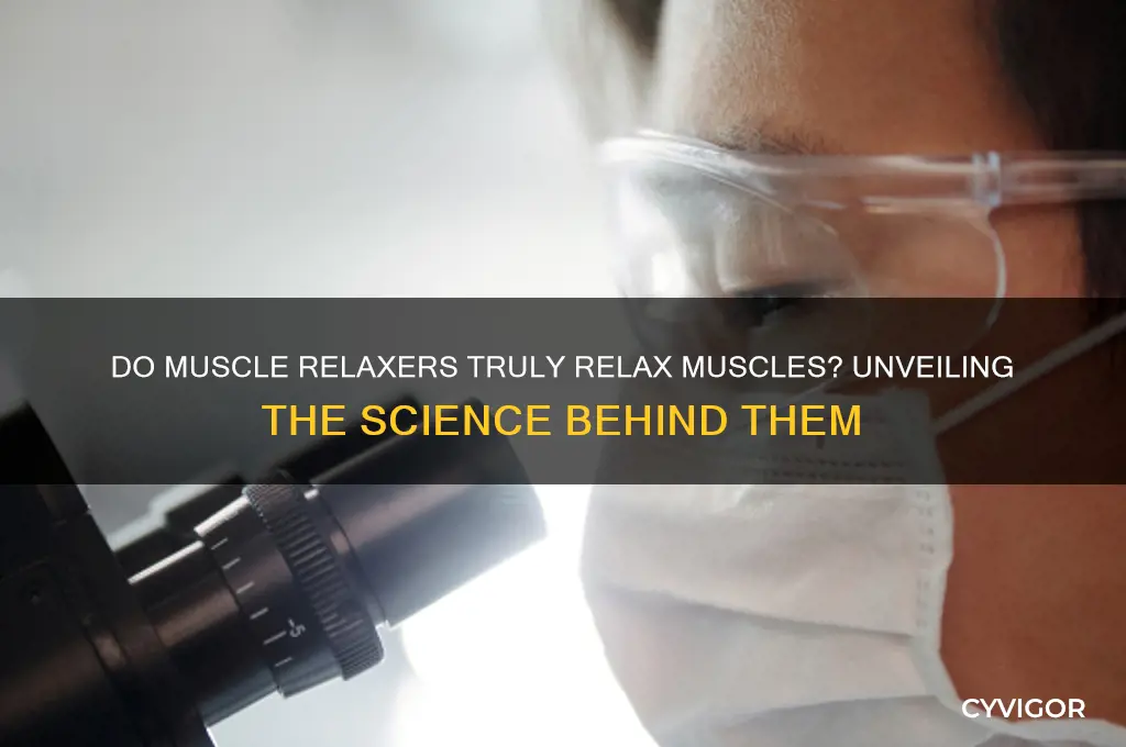 do muscle relaxers relax muscles