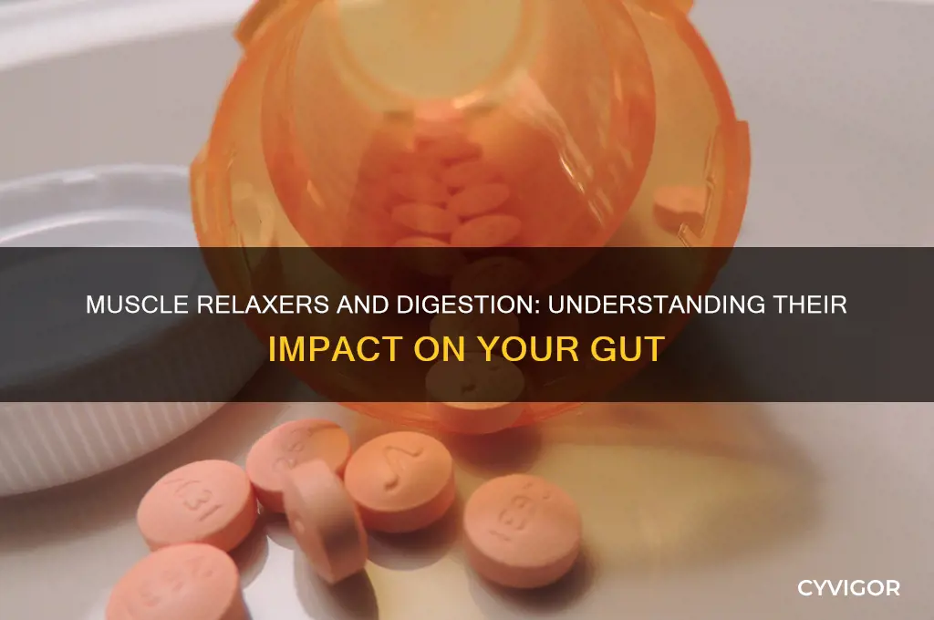 do muscle relaxers slow digestion