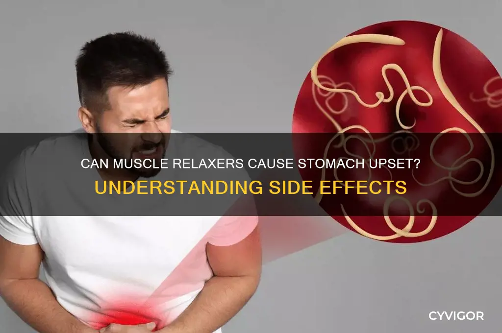 do muscle relaxers upset stomach