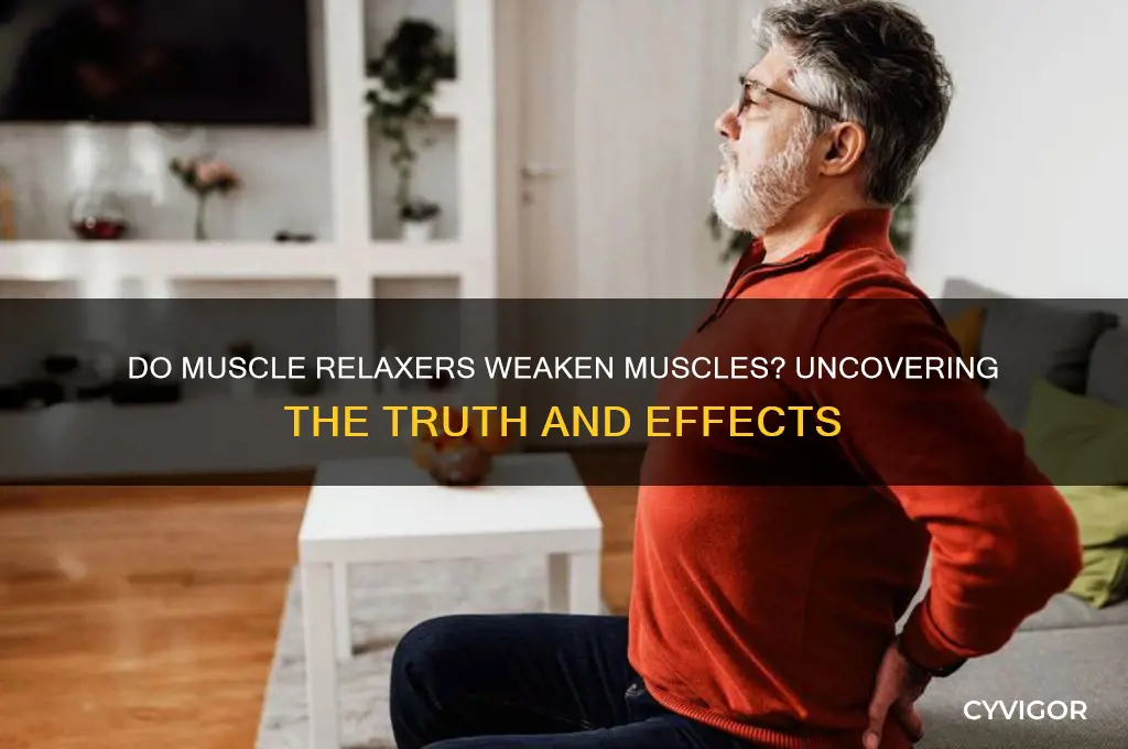 do muscle relaxers weaken muscles