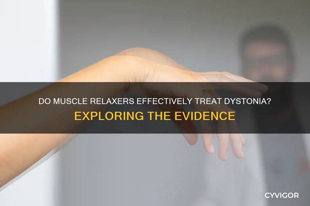 do muscle relaxers work for dystonia