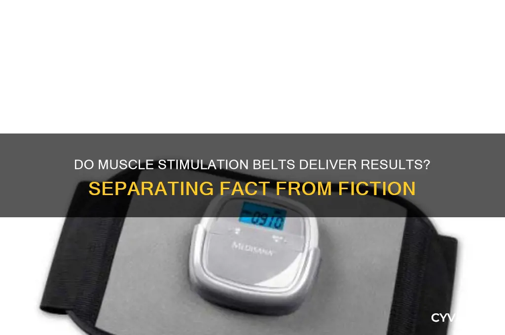 do muscle stimulation belts work