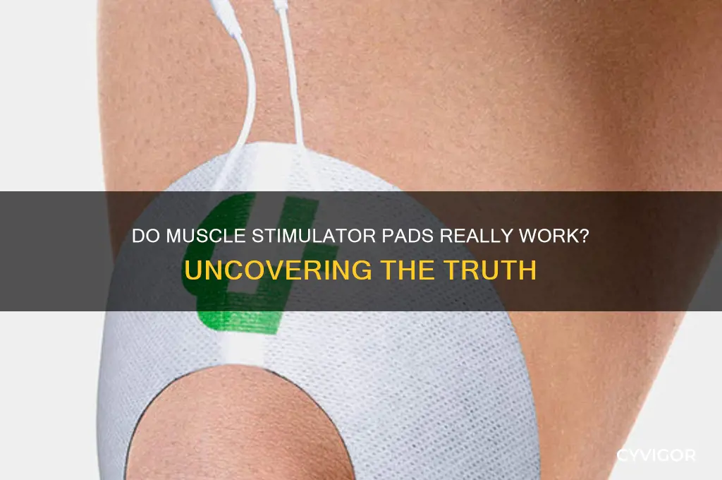 do muscle stimulator pads work