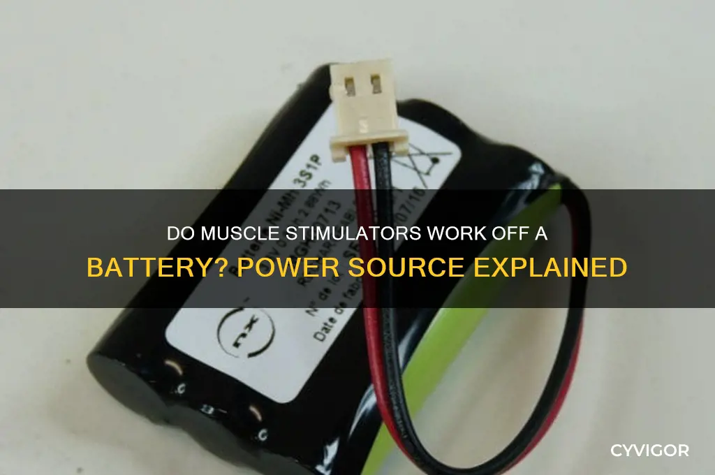 do muscle stimulators work off a battery