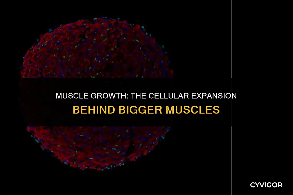 do muscles get more cells when they get bigger
