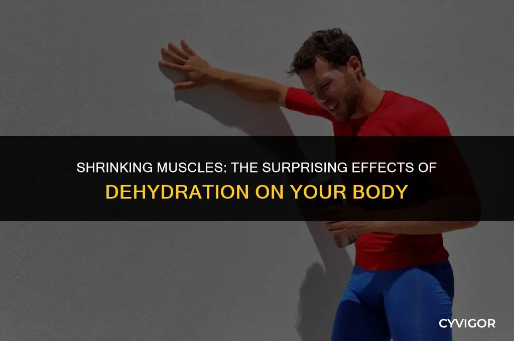do muscles get smaller when you dont deink water