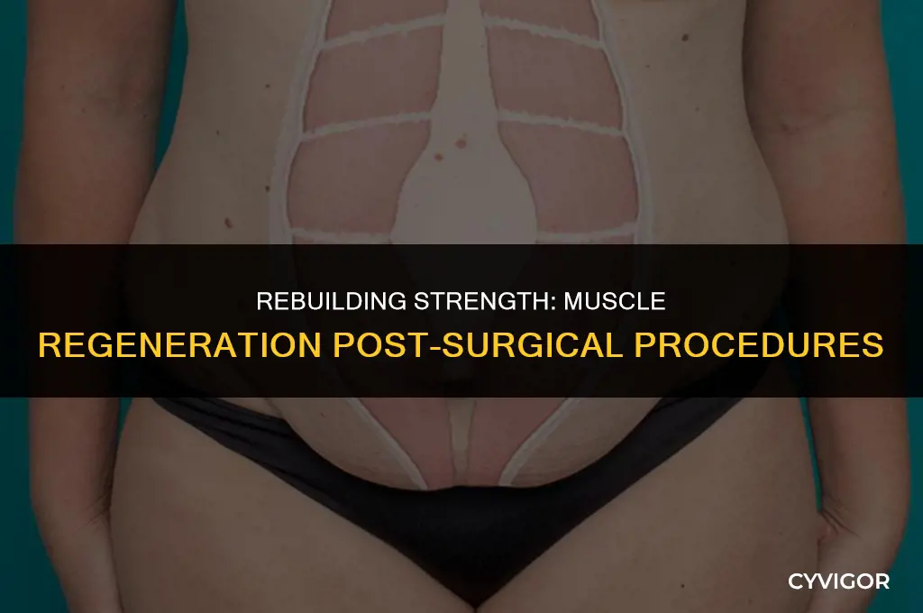 do muscles grow back after surgery