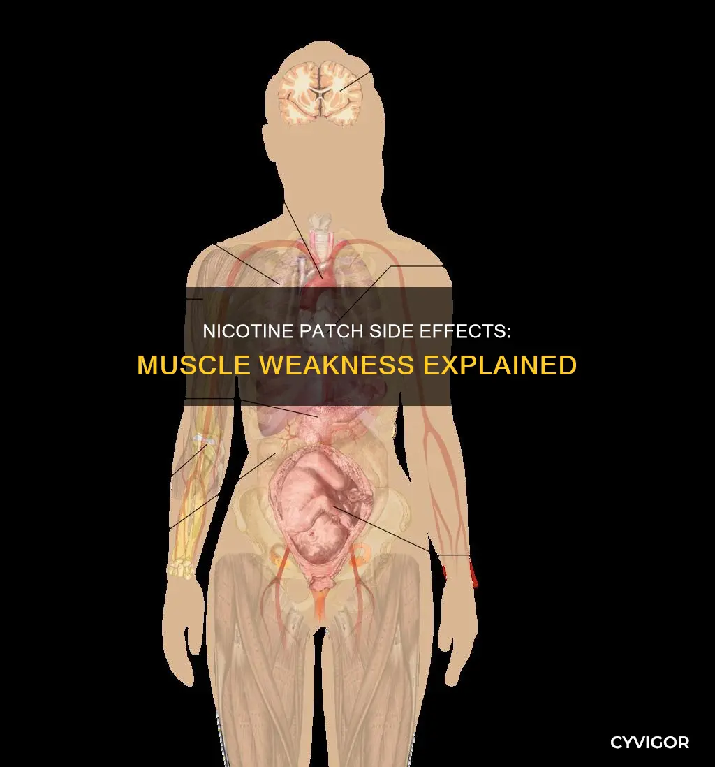do nicotine ppatches cause muscle weakness