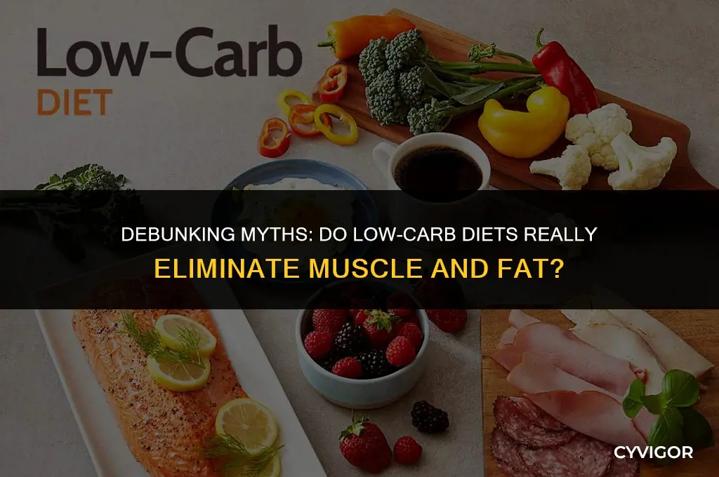do no carb diets get rid of muscle and fat