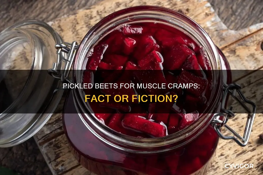 do pickled beets work on muscle cramps