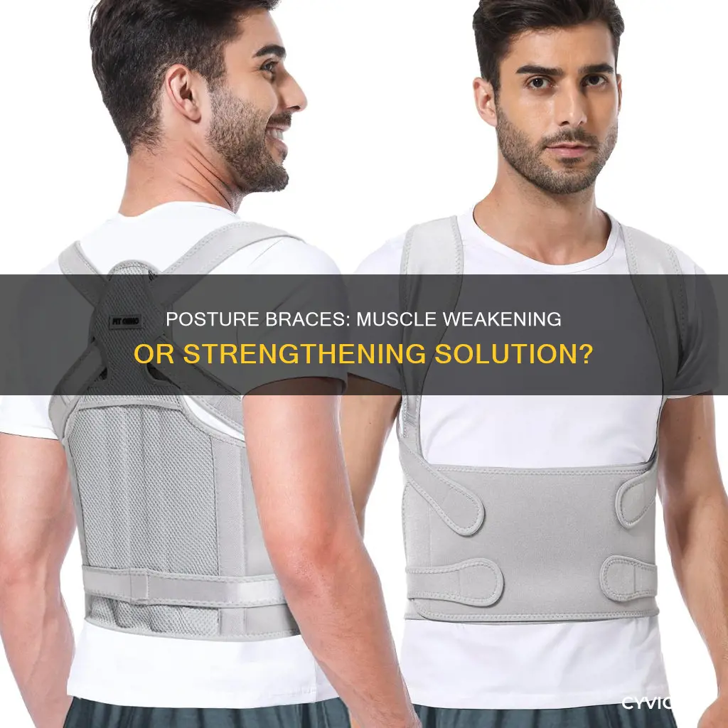 do posture brace weaken muscles