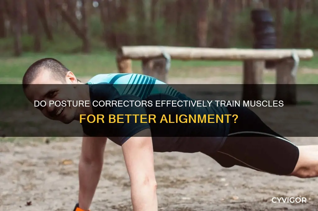 do posture correctors that train the muscles work