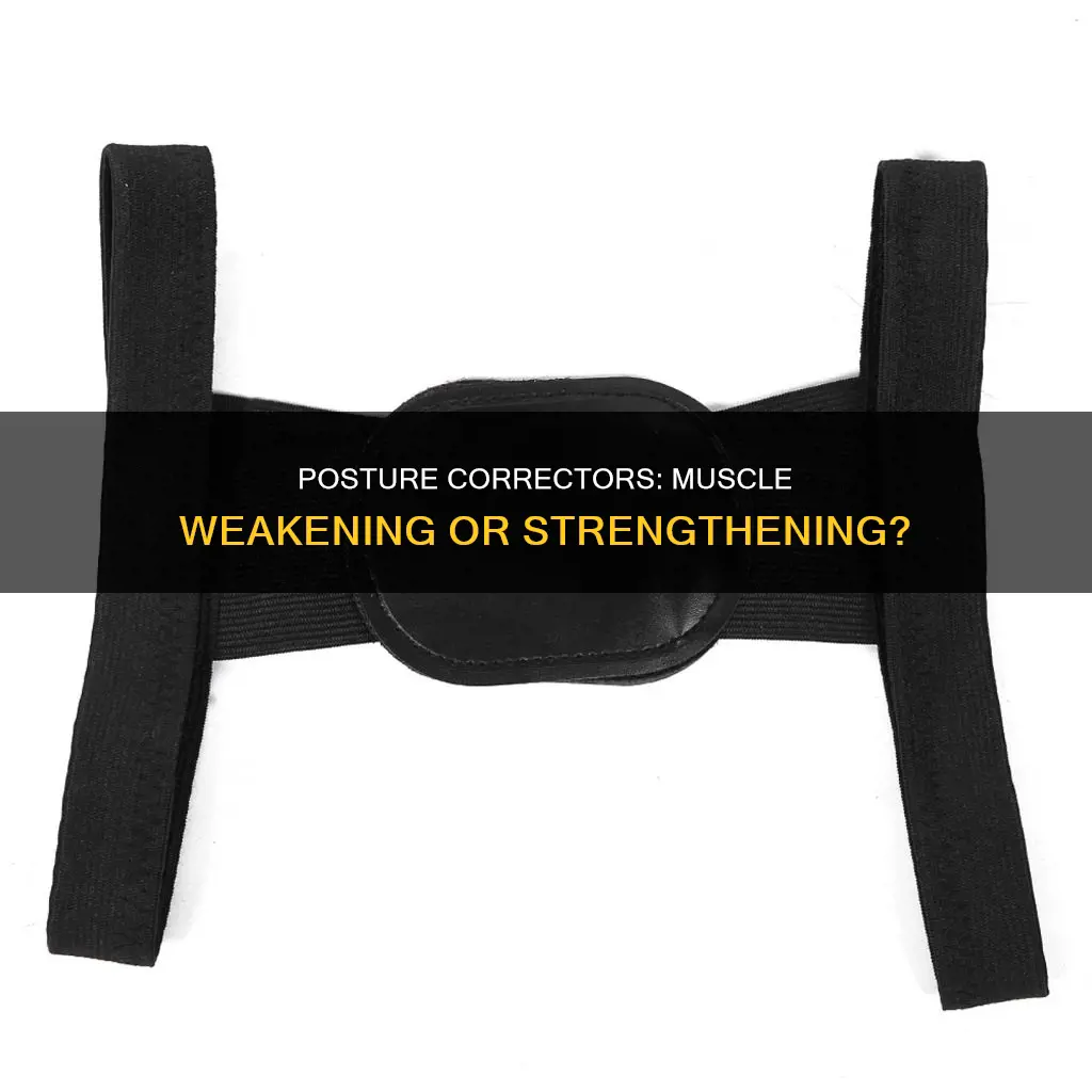 do posture correctors weaken muscles