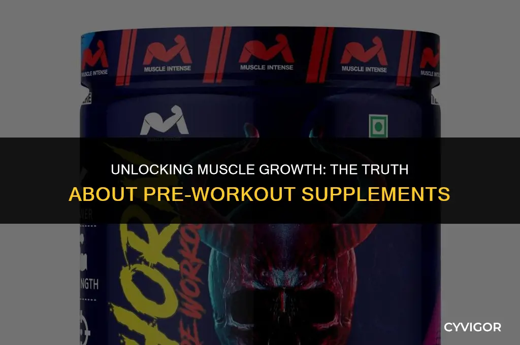 do pre workout supplements help build muscle
