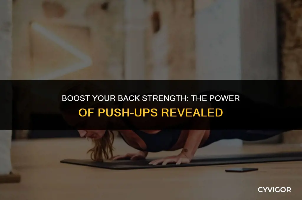 do push ups strengthen back muscles
