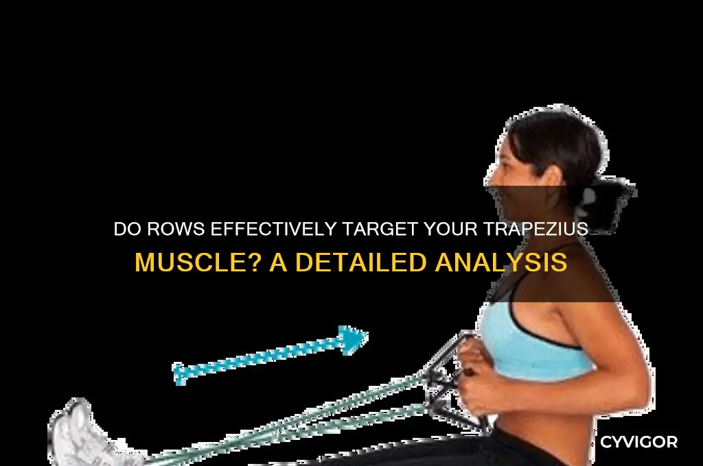 do rows work trapezeus muscle