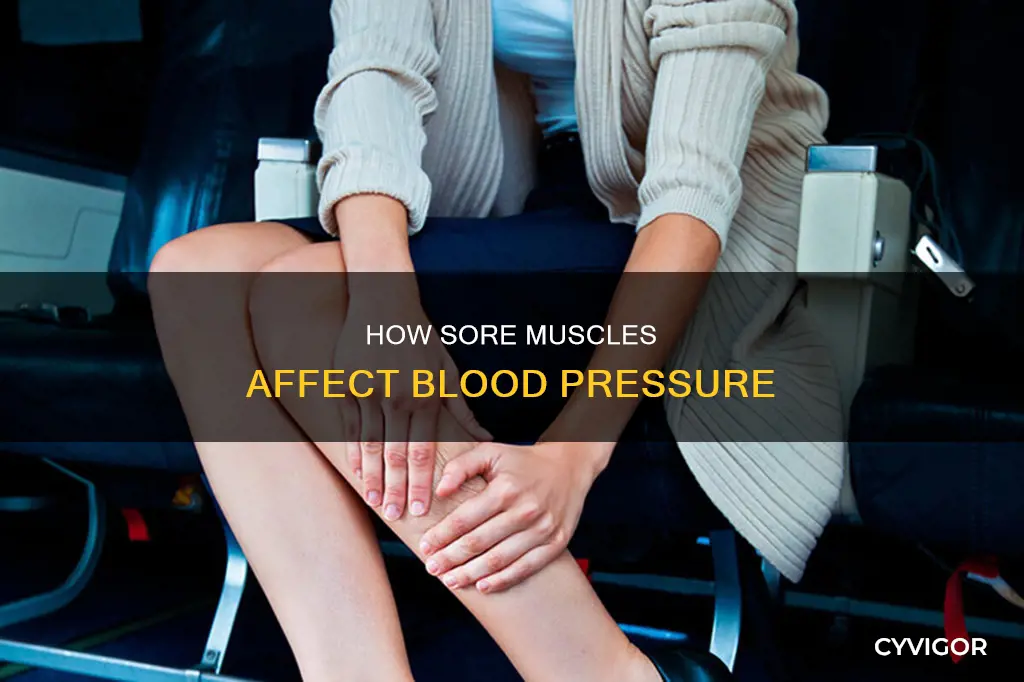 do sore muscles cause high blood pressure