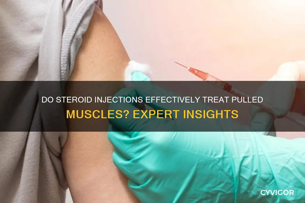 do steroid shots work for pulled muscles