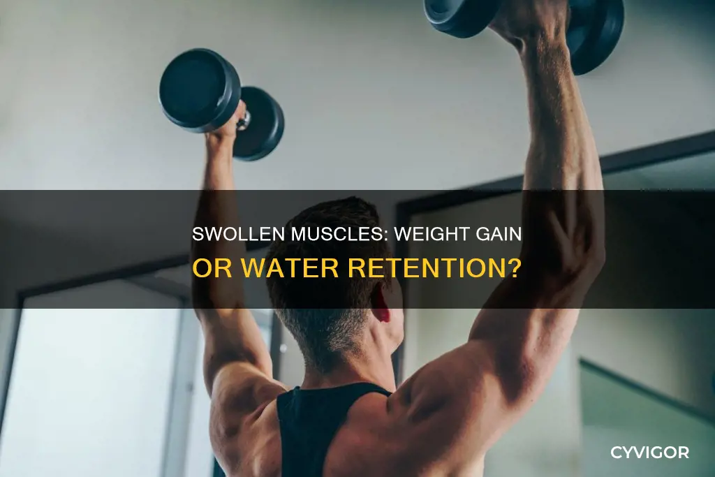do swollen muscles cause weight gain