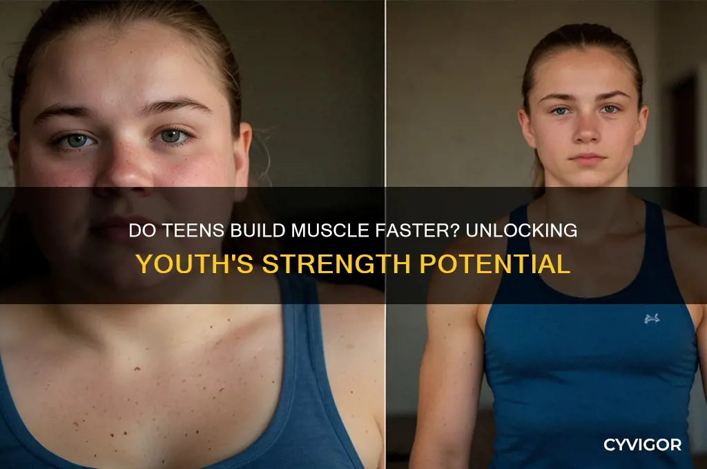 do teens gain muscle faster