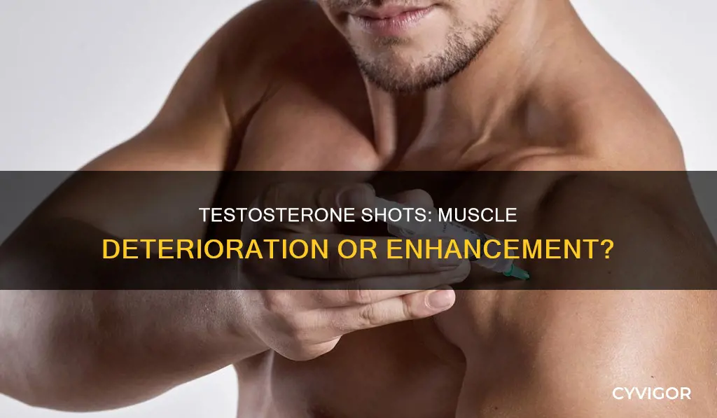 do testosterone shots deteriorate muscle