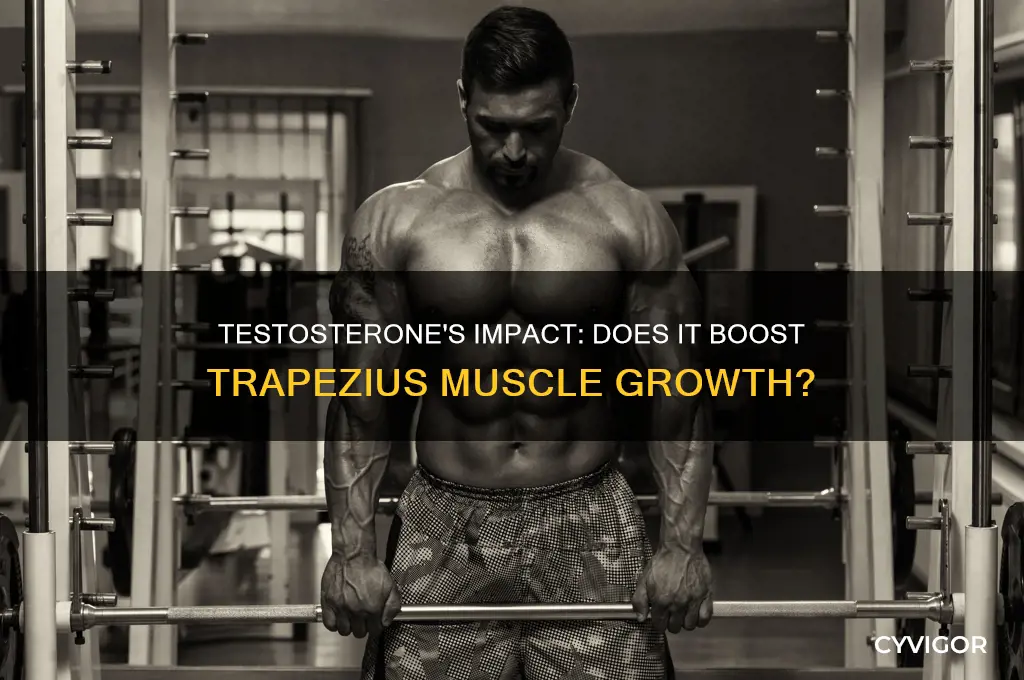 do the trapezius muscles grow when testosterone incereases