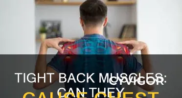 do tight back muscles cause chest pain