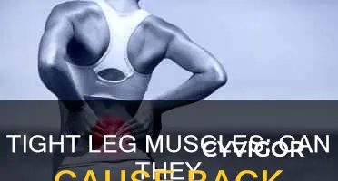 do tight leg muscles cause back pain