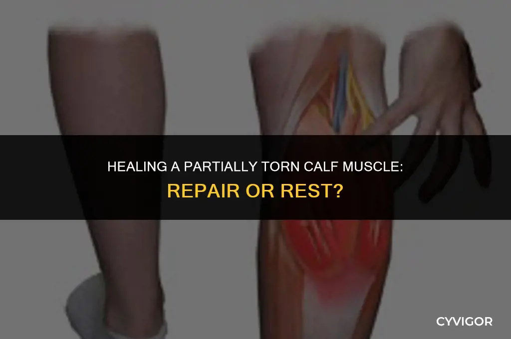 do u have to repair a partially torn calf muscle