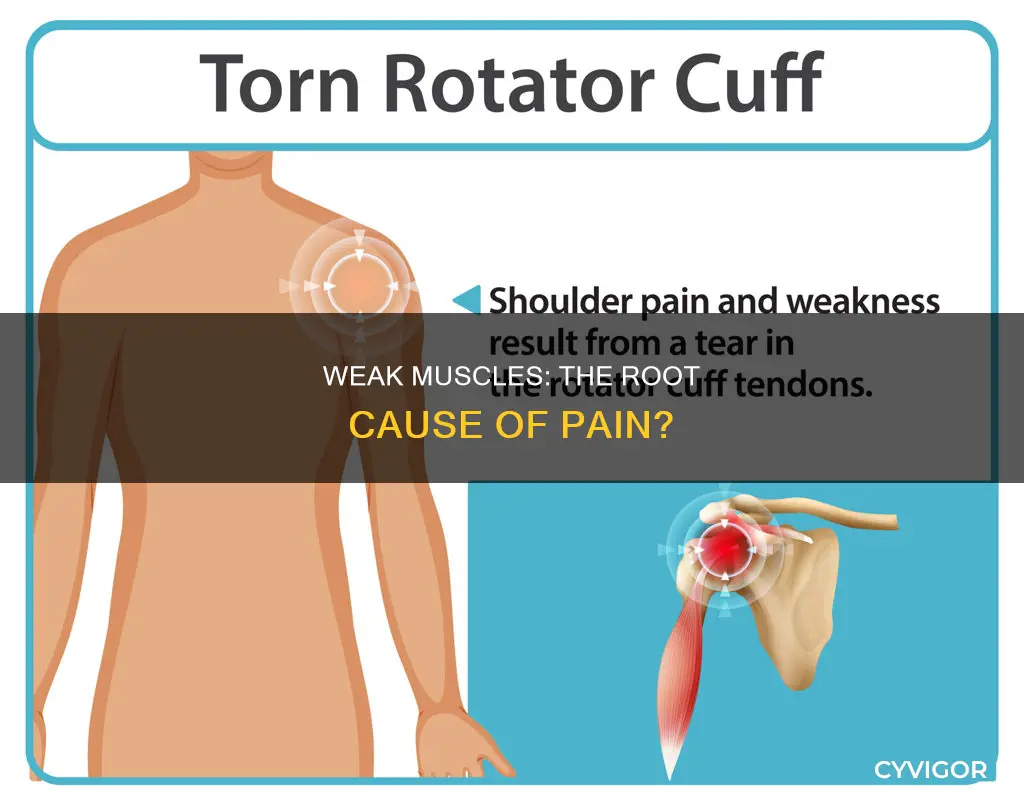 do weak muscles cause pain