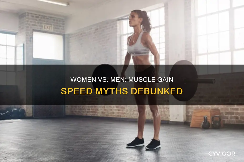 do women gain muscle faster than men