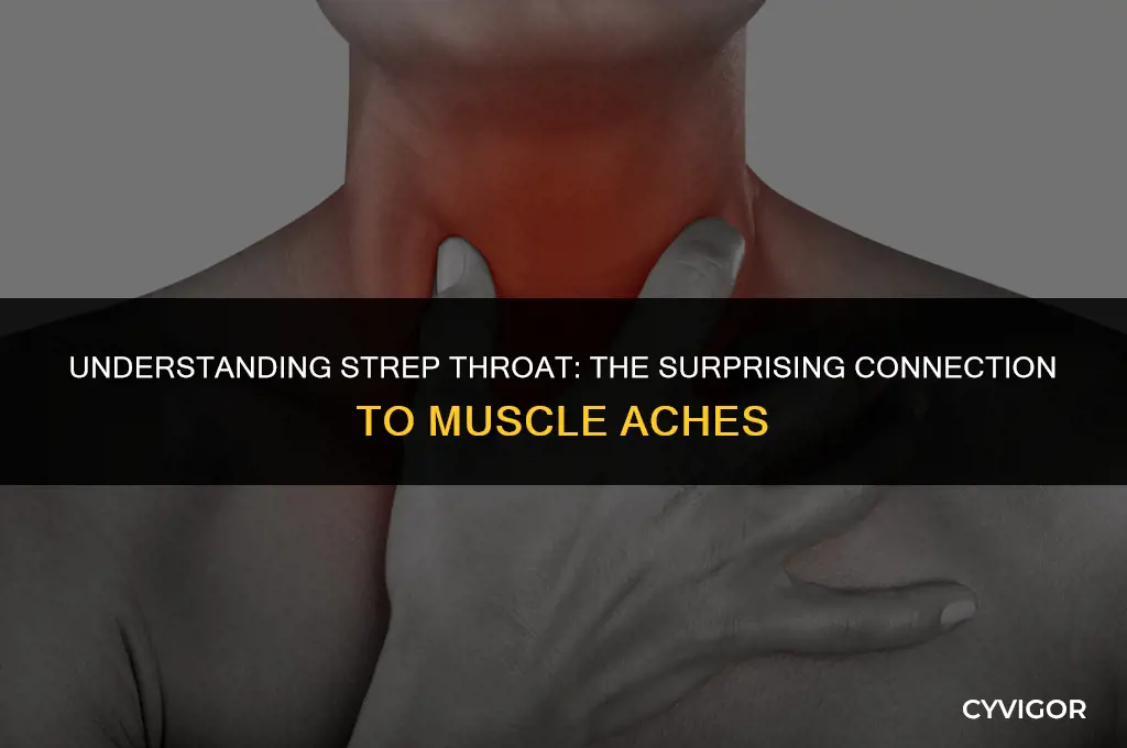 do you get muscle aches with strep throat