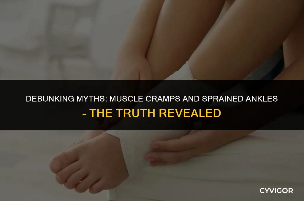 do you get muscle cramps from a sprained ankle