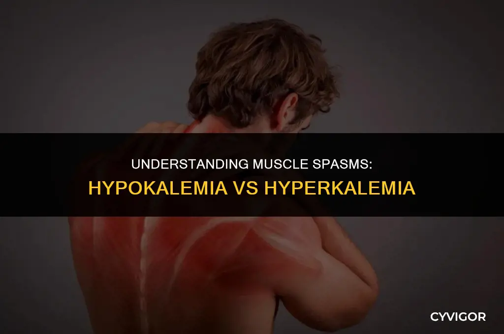 do you get muscle spasms with hypokalemia or hyperkalemia